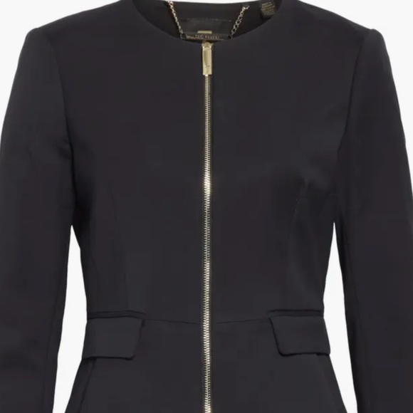Ted Baker ‘Zameli’ peplum blazer in black. Individualist line. Size 8 (Ted 3) - Picture 6 of 6